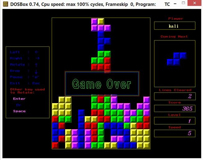 Тетрис как на денди